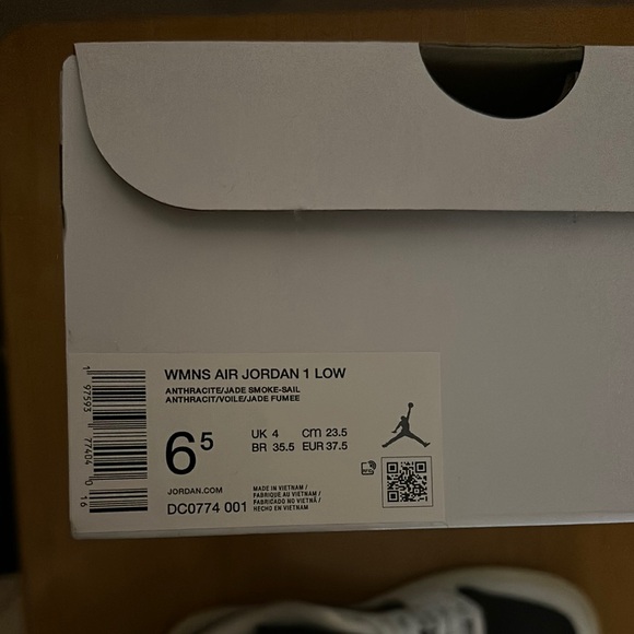 Nike Air Jordan Low Black and White Sneakers - Picture 2 of 6